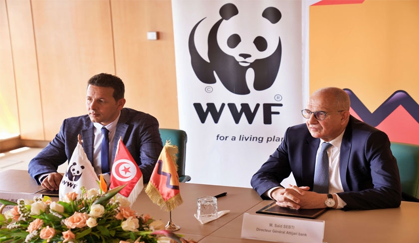 Signature dun accord de partenariat stratgique entre le Fonds Mondial pour la Nature, WWF Afrique du nord et Attijari bank Tunisie
