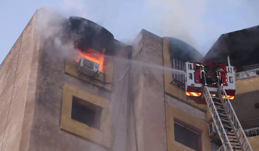 Borj Louzir : extinction d'un incendie qui s'est dclar dans un caf