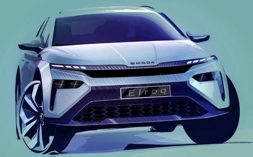 Premières esquisses extérieures de l’Elroq, le tout nouveau SUV compact de Škoda