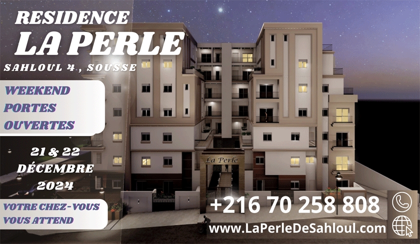 Résidence La Perle - Sahloul 4 Sousse, devenez propriétaire d’un appartement de luxe en un week-end !