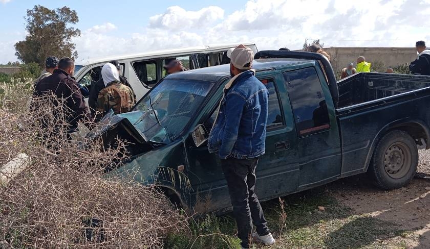 Seize personnes blessées dans un accident de la route à Oueslatia