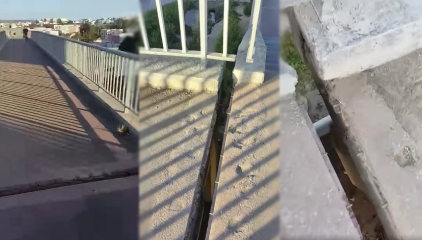 Les explications du directeur régional de l'équipement concernant le pont pour piétons à Cité Rommana