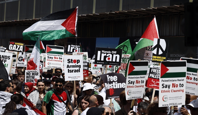  Londres, des dizaines de milliers de manifestants pour Gaza et contre la guerre en Iran