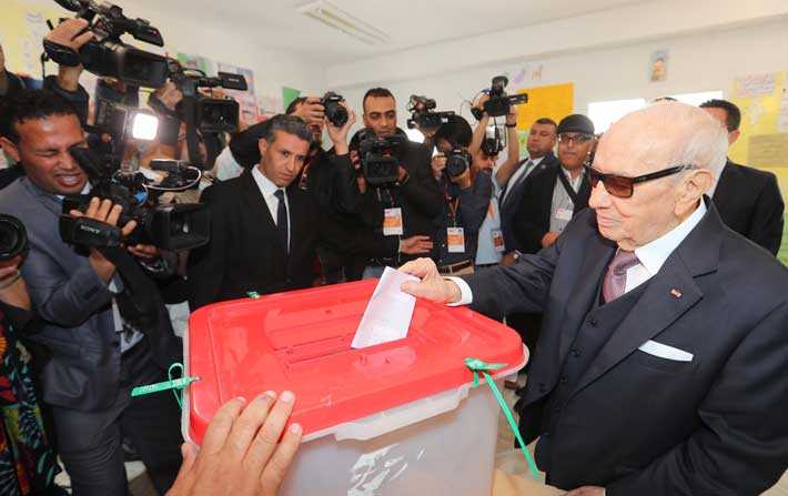 Bji Cad Essebsi vote  la Soukra