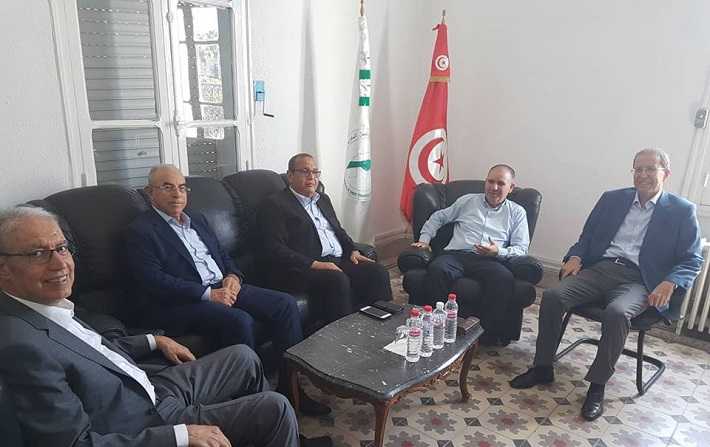 Rencontre entre Samir Majoul et Noureddine Taboubi