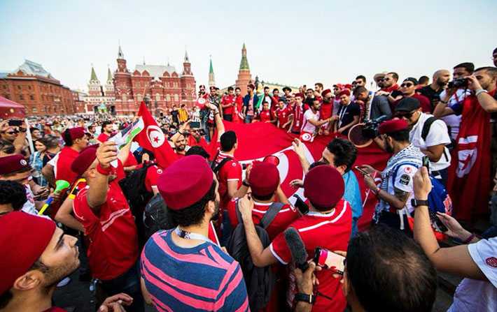 Les supporters tunisiens, seule lumire dans la grisaille du mondial russe