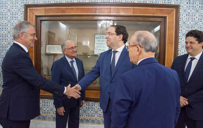 Youssef Chahed reoit une dlgation dinvestisseurs franais