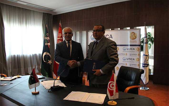 Accord de partenariat entre l’Utica et l’Union des chambres d’industrie et du commerce libyenne