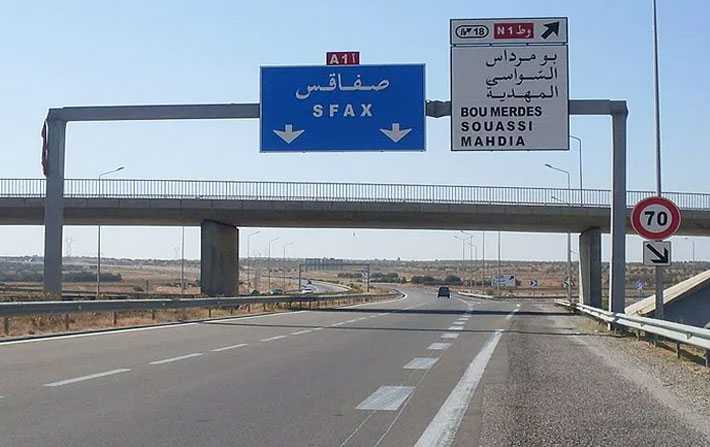 La Garde nationale alerte les usagers de l’autoroute A1 Tunis-Sfax contre le brouillard