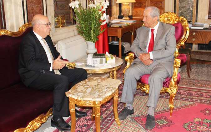 Mohamed Ennaceur et Marouen Abassi discutent des activités de la BCT
