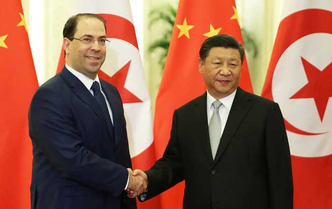 Youssef Chahed rencontre le président chinois à Pékin