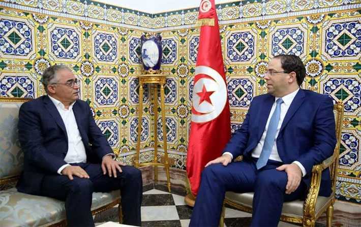 Youssef Chahed reçoit Mohsen Marzouk