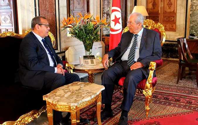 Mohamed Ennaceur reçoit Samir Majoul