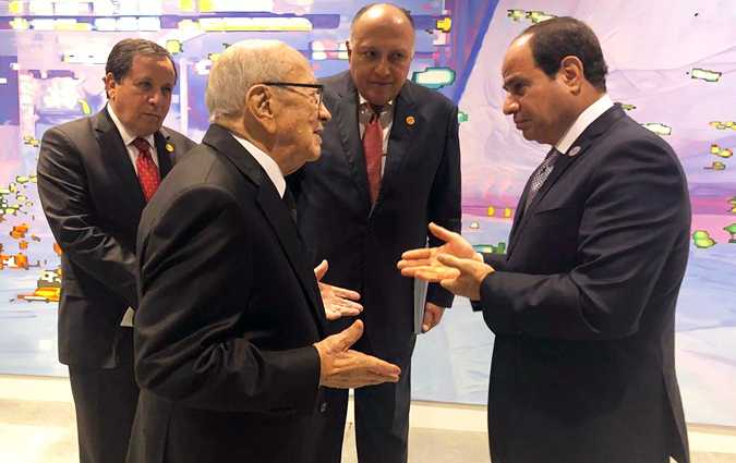 Lentrevue de Bji Cad Essebsi avec Abdelfattah Al-Sissi