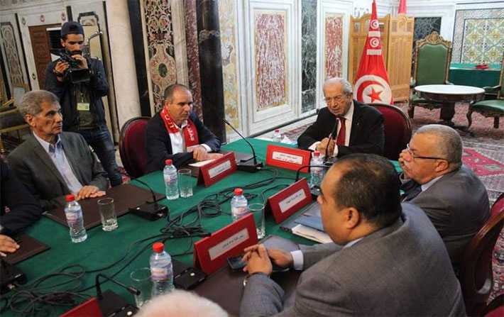 Ennaceur reçoit Taboubi au parlement : On ne peut dépasser les différends sans dialogue