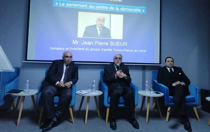 Le snateur franais Jean Pierre Sueur  Tunis  lUniversit europenne