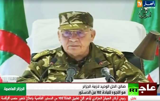 Le chef d'état-major de l'armée algérienne demande de déclarer Bouteflika inapte