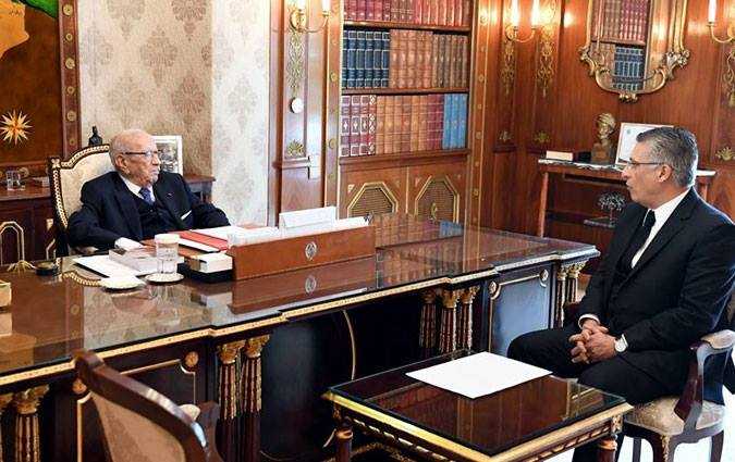 Béji Caïd Essebsi reçoit Nabil Karoui