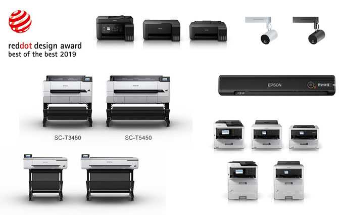 Red Dot Award : Les imprimantes Epson primes