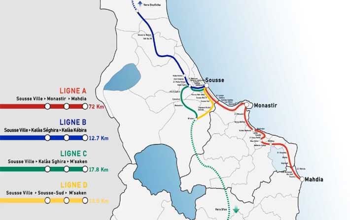 Adoption du projet des lignes de mtro de Sousse

