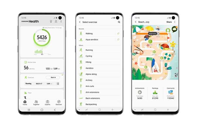 Cet t, restez en forme avec Samsung Health