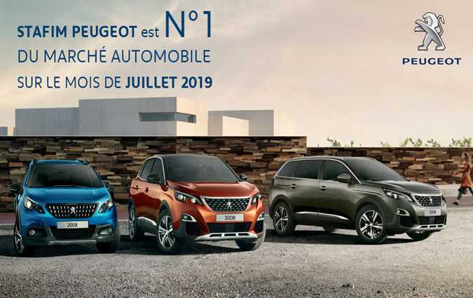 Stafim Peugeot : n1 du march automobile sur le mois de juillet 2019


