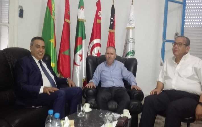 Mehdi Jomâa reçu par Noureddine Taboubi et Samir Majoul