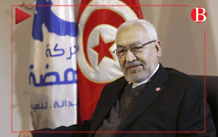 Vido - Ennahdha Rached Ghannouchi aux portes de la Kasbah
