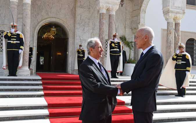 Passation de pouvoir entre Kas Saed et Mohamed Ennaceur
