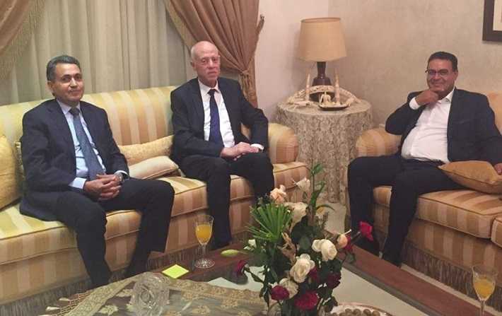 Kaïs Saïed reçoit les dirigeants du mouvement Echaâb dans son lieu de résidence