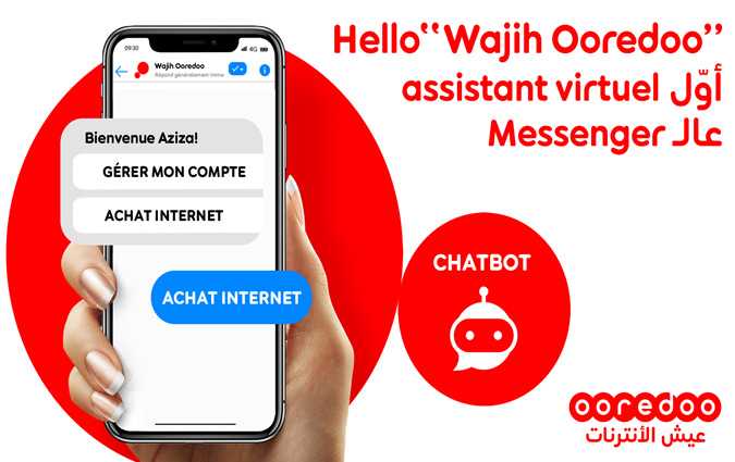 Chatbot Wajih Ooredoo : premier assistant virtuel intelligent en Tunisie

