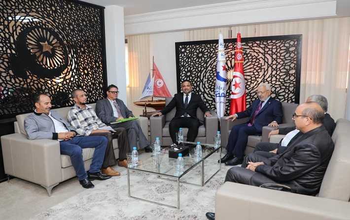 Rached Ghannouchi reoit une dlgation de la Coalition Al Karama

