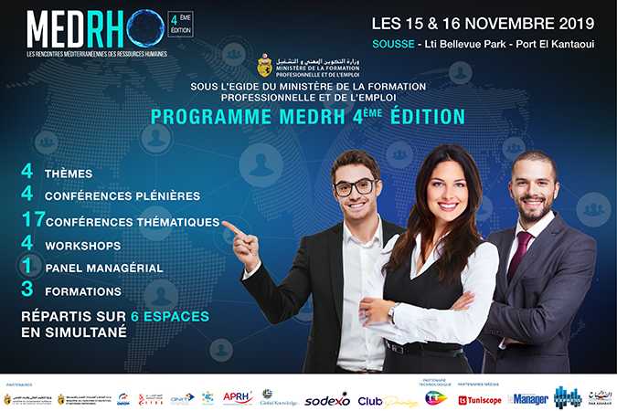 Quatrime dition des Rencontres Mditerranennes des Ressources Humaines les 15 et 16 Novembre 2019 
