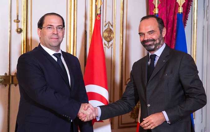 Rencontre entre Youssef Chahed et Edouard Philippe 