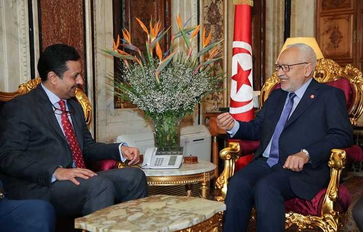 Aprs le report de la runion avec Elyes Fakhfakh, Ghannouchi reoit une dlgation de lUnion des avocats arabes  

