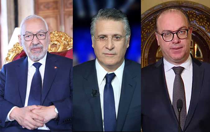 Rached Ghannouchi reçoit chez lui Nabil Karoui et Elyes Fakhfakh
