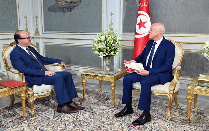 Kaïs Saïed reçoit Elyes Fakhfakh et adresse un message à Ennahdha