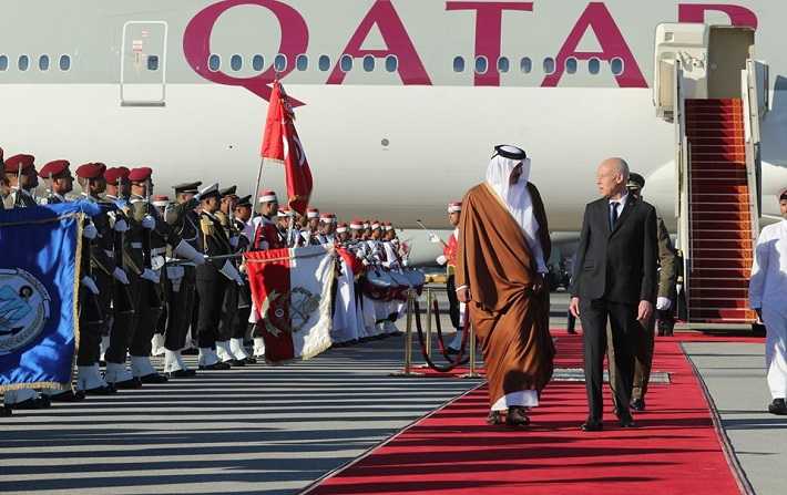 Kas Saed accueille l'mir du Qatar

