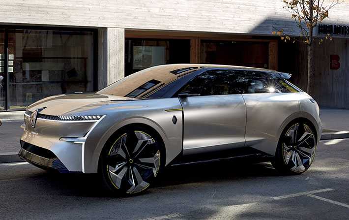 Concept-car Morphoz, illustrant la vision de la mobilité électrique future de Renault