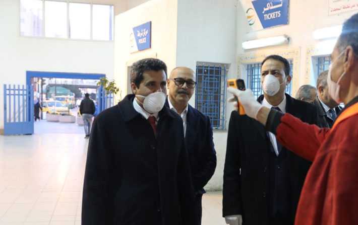 Covid-19 : Anouar Maârouf en visite à la station de Tunis-Marine