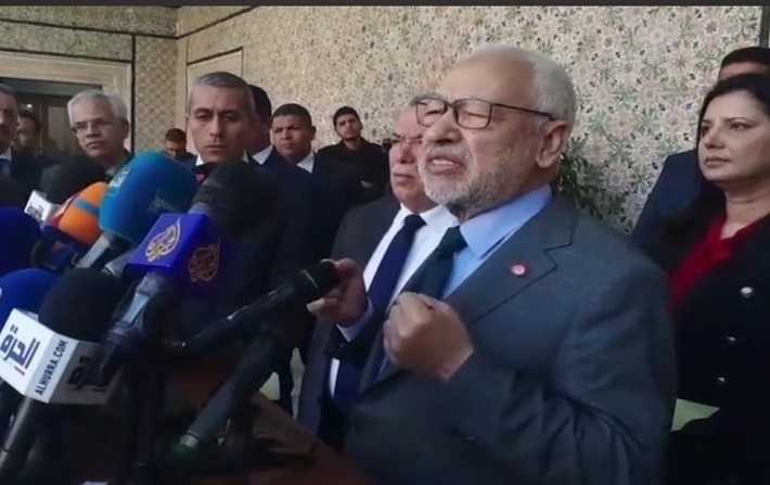 Rached Ghannouchi : la runion des prsidents des blocs sest transforme en cellule de crise