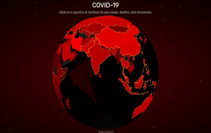 Covid Visualizer : suivez en temps rel la propagation du Covid-19 dans le monde 