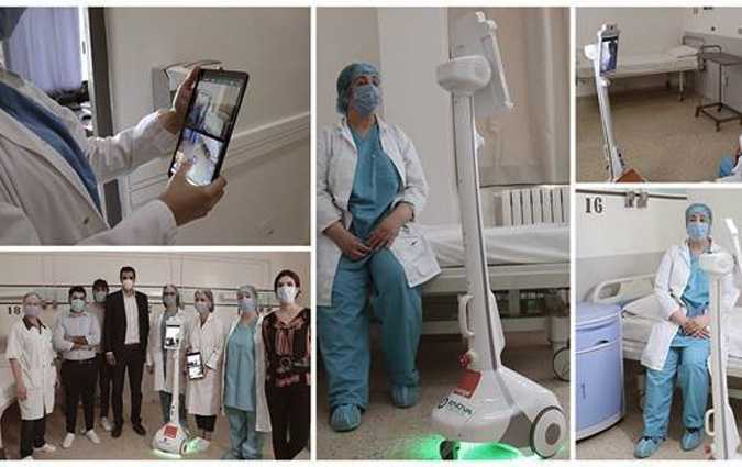 Enova, Orange Tunisie et Drxlmaier : Le robot Zourni dploy  lhpital Abderrahman Mami pour rapprocher les malades de leurs familles