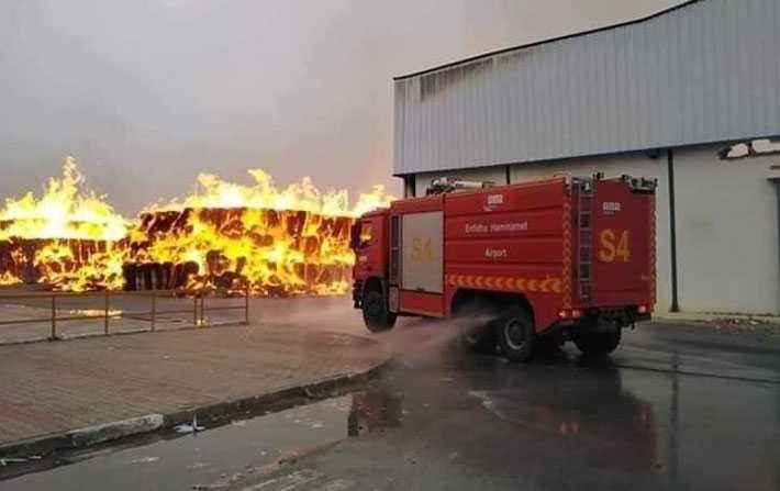Important incendie dans la zone industrielle dEnfidha