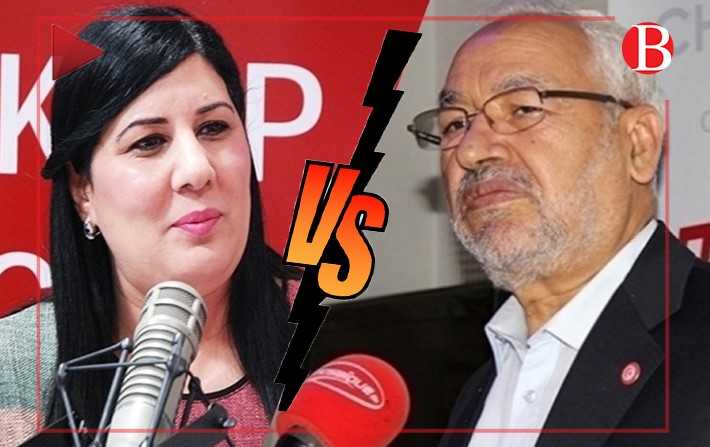 Vido- Retour sur les clashs incessants entre Abir Moussi et Rached Ghannouchi !

