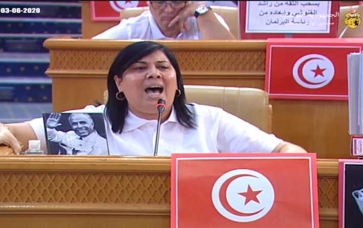 L’intervention incendiaire de Abir Moussi face à Rached Ghannouchi