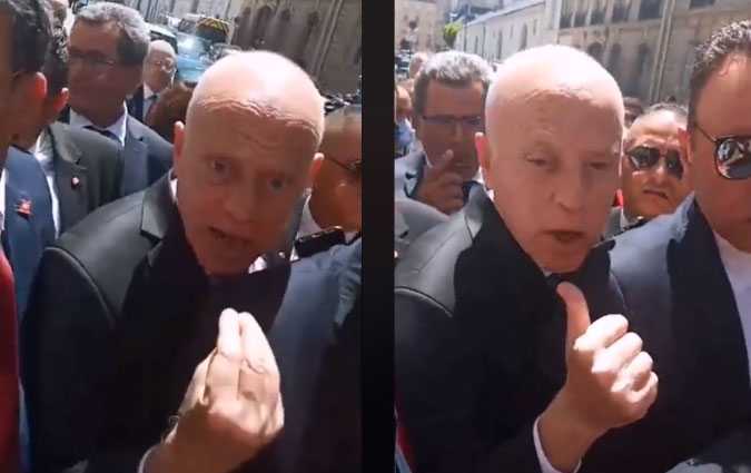 En vidéo : Kaïs Saïed perd son sang froid face à des citoyens tunisiens à Paris