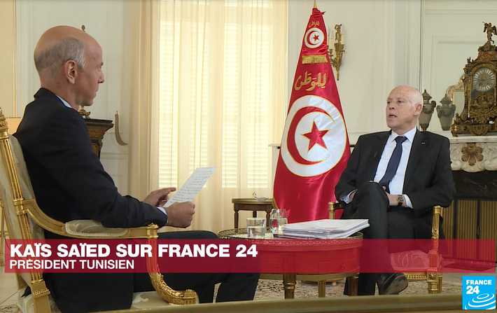 Kas Saed sur France 24 : Rached Ghannouchi a commis une faute, il y a un seul chef d'Etat !