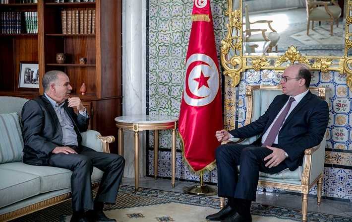 Noureddine Taboubi reçu par Elyes Fakhfakh