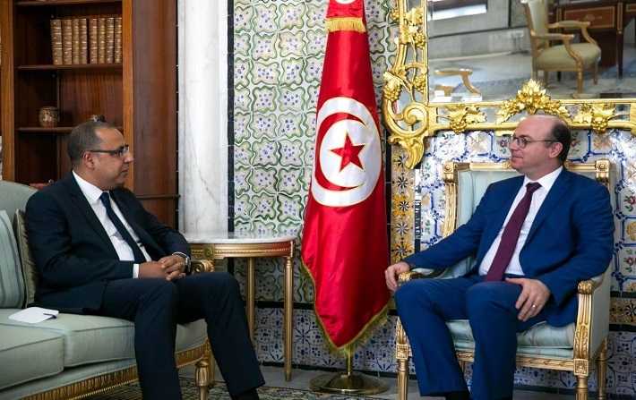 Elyes Fakhfakh s'entretient avec Hichem Mechichi